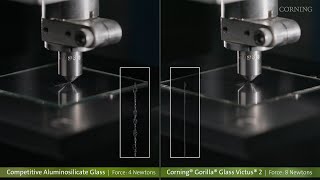 Corning® Gorilla® Glass Victus® 2 Knoop Scratch Test [upl. by Vincelette677]