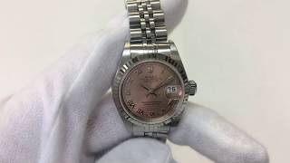 ROLEX Datejust Pink Roman 79174 ロレックス デイトジャスト ピンクローマ 롤렉스 데이트져스트 핑크로만 劳力士女装日志型系列 粉色罗马盘参数 [upl. by Ardnola850]