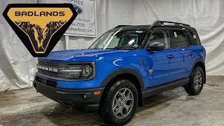 Velocity Blue 2022 Ford Bronco Sport BADLANDS Review  MacPhee Ford [upl. by Barris46]