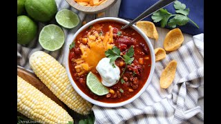 Easy Turkey Chili Recipe [upl. by Aihsemak]