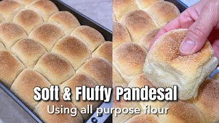 Soft and Fluffy Pandesal Recipe using All Purpose Flour [upl. by Tennos180]