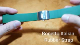 Bonetto Italian Rubber Straps Selection [upl. by Einamrej125]