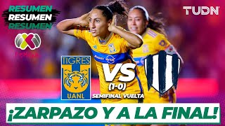 Resumen  Tigres 1 vs 0 Monterrey  AP2023Semis  Liga Mx Femenil [upl. by Alyakcim]