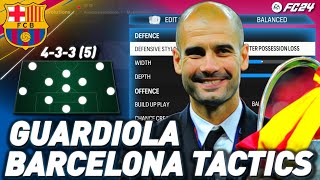 MASTERING PEP GUARDIOLAS BARCELONA TIKI TAKA IN EA FC 24 [upl. by Ditter]