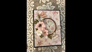 BEGINNERS MINI ALBUM TUTORIAL PART 1 SHABBY ROSE SHELLIE GEIGLE JS HOBBIES AND CRAFTS [upl. by Llertnahs]