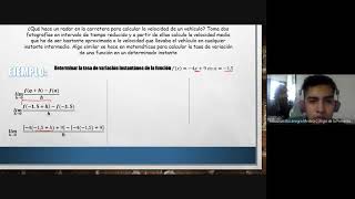 Tasa de Variación Instantánea Ejercicio y Problema de Aplicación [upl. by Salter]