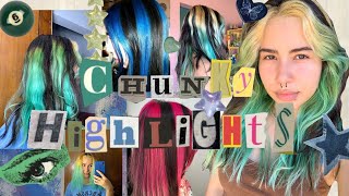 Como descolorir o cabelo Chunky Highlights🌟 [upl. by Eseuqcaj]