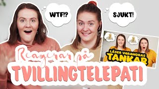 REAGERAR PÅ TVILLINGTELEPATI  Det sjukaste vi upplevt [upl. by Marlea]