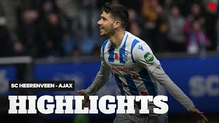 HEERLIJKE overwinning in BOMVOL Abe Lenstra stadion  Highlights sc Heerenveen  Ajax [upl. by Riba]