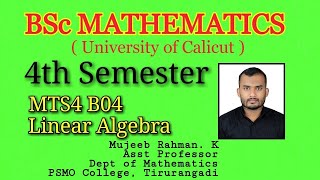 57 orthogonal matrix and orthogonal diagonalization  BSc Maths  Linear Algebra  Calicut  MTS4B04 [upl. by Kone]