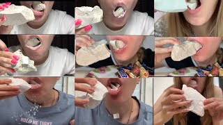 Amazing Wet Dry Chalk ASMR combo 🤩 Curnch 😋 🤤 by melovayabelaya1506 [upl. by Jaan]