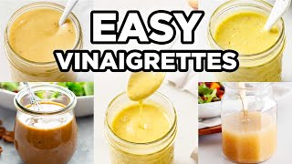 5 Easy Vinaigrette Recipes  Salad Dressing Recipes by MOMables [upl. by Zerat]