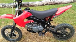 2017 Coolster 214fc 125cc pit bike review  upgrades [upl. by Kcirdde679]