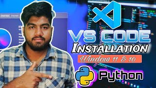 How to install visual studio code  windows 11 and 10  Run python code in Vscode  ArpitVirus [upl. by Adnirolc]