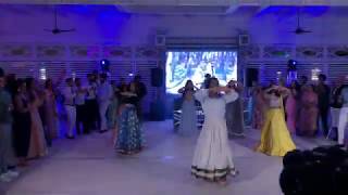 INDIAN BOLLYWOOD WEDDING RECEPTION DANCE 2019  Kajra Re  Dola re Dola [upl. by Eadie]