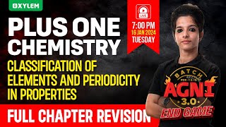 Plus One Chemistry  Classification of Elements and Periodicity in Properties  Xylem Plus One [upl. by Nelleeus]