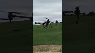 Massive Drone spraying the paddocks today🐮 farming ourlittledairy drone [upl. by Inger]