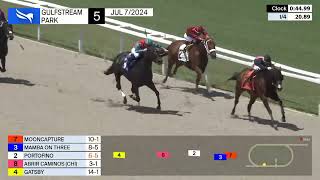 Gulfstream Park Carrera 5 The Successful Native Handicap  7 de Julio 2024 [upl. by Arhat471]