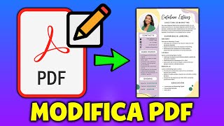 COMO MODIFICAR CURRICULUM en PDF [upl. by Tyler]