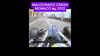 MALDONADO CRASH MONACO 🇲🇨 2012  f1onboard v8 formula1 automobile [upl. by Filberto]