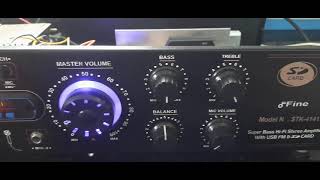 STK 4141 IC MODEL AMPLIFIER SOUND TEST IN OLD SONG [upl. by Setiram]