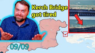 Update from Ukraine  Kerch Bridge got tired  Supply chaos for Ruzzia  Politics push Ukraine [upl. by Adriel95]