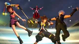 KH3 Sora Riku and Kairi vs Data Master XehanortNo Damage MODS [upl. by Ecinom]