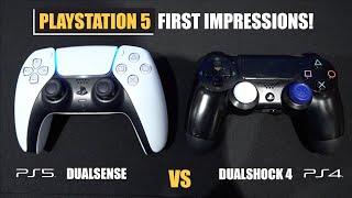 PS5 First Impressions  DualSense vs DualShock 4 Comparison [upl. by Annayrb687]