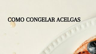 Cómo congelar acelgas [upl. by Gusba]