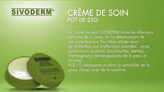 SIVODERM crème de soin 25g [upl. by Yorke]