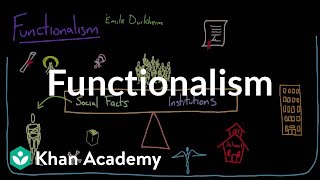 Functionalism  Society and Culture  MCAT  Khan Academy [upl. by Whitaker]