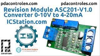 Review Module ACS201V10 Converter 010V to 420mA ICStationcom  PDAControl [upl. by Sharai668]