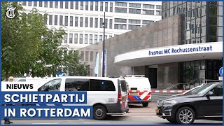 Eerste beelden schietpartij in leslokaal Erasmus MC Rotterdam [upl. by Eeimaj924]