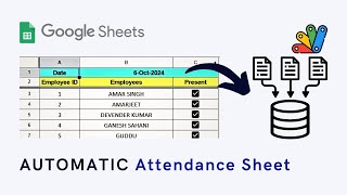 Lets Create an Automatic Attendance Sheet googleappscript [upl. by Adran]