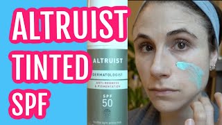 Altruist antiredness and pigmentation tinted sunscreen review Dr Dray [upl. by Julide]