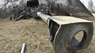 US and German 131st Artillery Battalion Live Fire Exercise  Grafenwoehr Training Area 2016 [upl. by Aihn69]