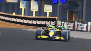 LANDO NORRIS HOTLAP AT MONACO IN THE 𝗡𝗘𝗪 MCLAREN SENNA LIVERY [upl. by Eagle]