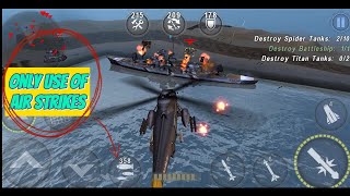 Only Use Of Air Strikes By B2 Spirit Bomber gunshipbattle andriodgame [upl. by Wil]