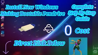 New Windows 10 Ghost SpectreFull Installation Using PendriveBoost Your System Now [upl. by Osnohpla]