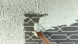 Wall Putty texture  wall painting ideas and bedroom wall painting [upl. by Ab]