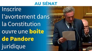 La constitutionnalisation de lIVG ouvre une boîte de Pandore  Stéphane Ravier [upl. by Ney]