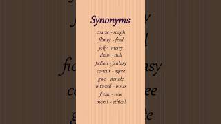 Synonyms Same Meaning Words in English english vocabulary shortvideo shorts [upl. by Ingles]