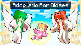 Adoptado por la FAMILIA de DIOSES en MInecraft [upl. by Etem424]