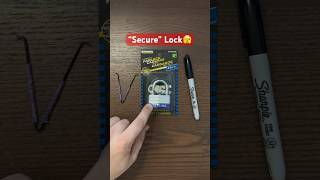 “Secure” lock picked with a bobby pin lockpicking locks diy locksport [upl. by Arrac]