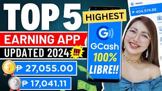 TOP 5 LEGIT AND HIGHEST EARNING APP 2024  I EARNED P27000 IN 1 APP WITH OWN PROOF GCASH amp PAYPAL [upl. by Aundrea]