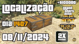 GTA ONLINE BAÚ DO TESOUROTREASURE CHESTDE CAYO PERICO LOCALIZAÇÃODIA1407 081120242x GTA amp RP [upl. by Ydnar]