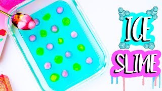 DIY Ice Slime How To Make Cold Sensory Color Changing Slime [upl. by Elumas802]