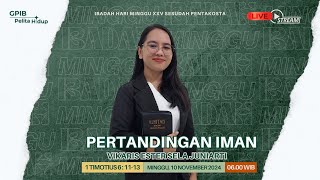 Ibadah Hari Minggu 10 November 2024 I Vikaris Ester Sela Juniarti [upl. by Yhtrod]