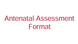 Antenatal Assessment format communityhealthnursing midwifery practicalfile bscnurshing [upl. by Lerrad201]