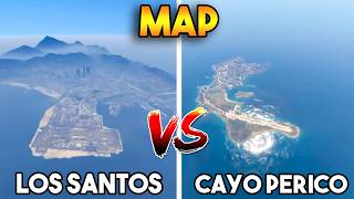 GTA 5 ONLINE  LOS SANTOS VS CAYO PERICO MAP COMPARISON [upl. by Iruj]